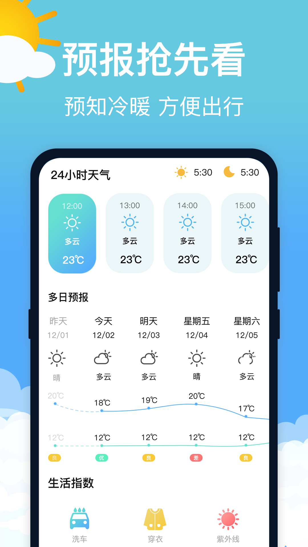 萌兔天气预报免费版