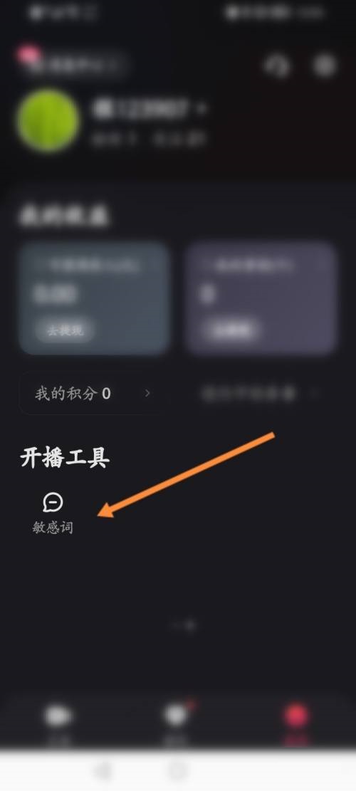 快手直播伴侣app怎么添加敏感词