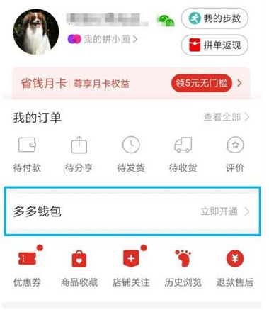 拼多多APP怎么开通多多钱包