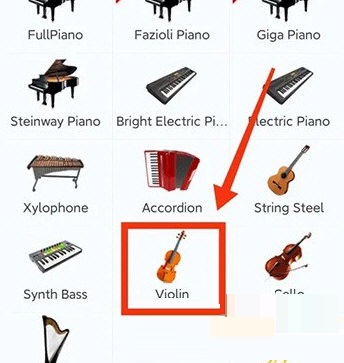 完美钢琴APP怎么选择乐器音色