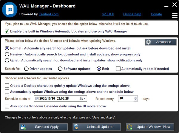 WAU Manager(更新管理工具)