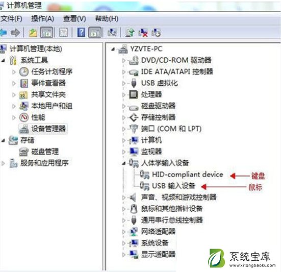 Win7电脑无法识别键盘usb设备